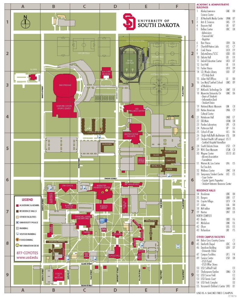 USD Campus Map